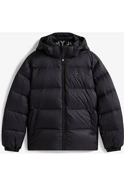 Tommy Jeans , Down Jacket with Hood, Black, L