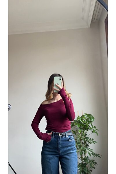 Tek Omuz Uzun Kollu Body