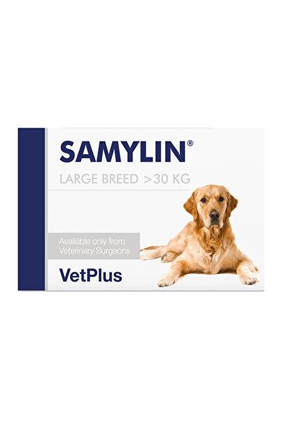 Vetplus Samylin Large Dog Nutritional Supplement - over 30 kg - box of 30 tab...