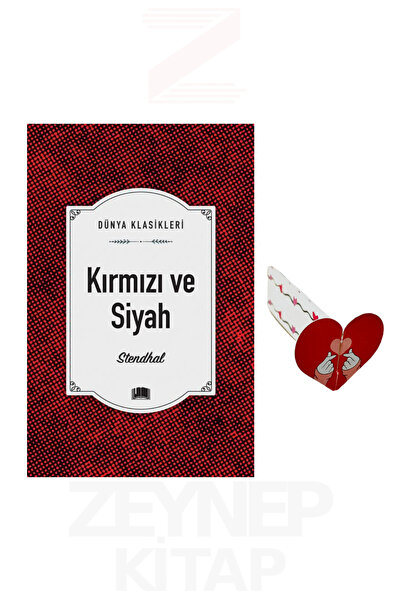 Ema Kitap Kırmızı Ve Siyah - Stendhal (Dünya Klasikleri) Kalp Ayraç Hediye