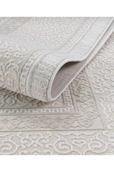 Elvey Home 7105 Krem Modern Desen Doğal Taban Koridor Mutfak Çocuk Oturma Oda...