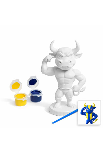 LİYA3D Boyanabilir Kadıköy Boğası Biblosu – 3D PLA Baskı Hobi Figürü (Fırça &...