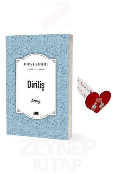 Ema Kitap Diriliş - Tolstoy (Dünya Klasikleri) Kalp Ayraç Hediye