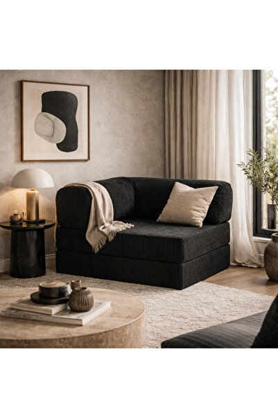 Joyfoam TERRA LÜKS KÖŞE BERJER YATAKLI FONKSİYONEL YINABİLİR KADİFE KUMAŞ