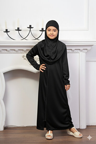 Defkay Rochie de rugăciune cu fermoar pentru fete, modernă, simplă