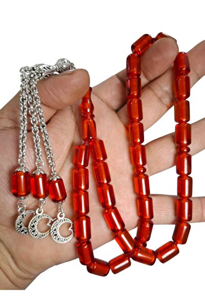 Cekke Tesbih Original Fire Amber 10*14 mm Prayer Beads Suitable for Daily Use