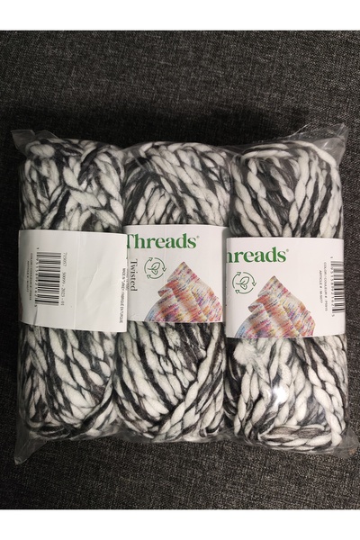 Ören Bayan Loops&Threads Beyaz Ebruli El Örgü İpi (3 Adet) - Kod: P5915