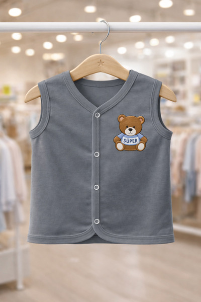 canmana kids&baby سترة للأطفال حديثي الولادة مصنوعة من القطن بنسبة 100%