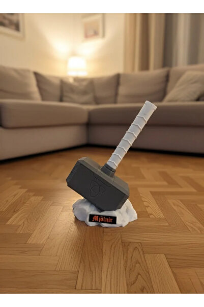 Fırsatkolik Thor's Hammer Decorative Ornament Strong and Iconic Design 20X34 cm