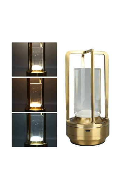 Cata Ct-8439 Vegas Masa Lambası 3 Renk Işık Fonksıyonlu Usb Şarjlı Sılver (PA...