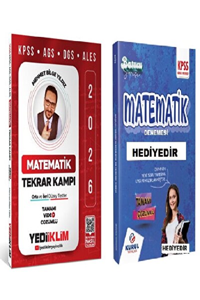 Yediiklim Yayınları 2026 KPSS AGS DGS ALES Matematik Tamamı Video Çözümlü Tek...
