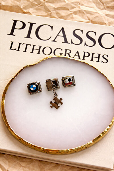 ANKA JEWELLRY ÜÇLÜ İTHAL CHARM (BMW,PUZZLE SALLANTILI,POKER KAĞIDI)