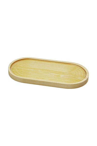 Fırsatkolik Oval Light Color=Plain Wooden Oil Bowl Base 25X12.5Cm (5067)