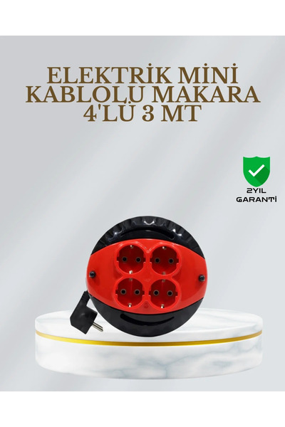 Fırsatkolik 3-Meter 4-Port Cable Reel with Ce Certificate