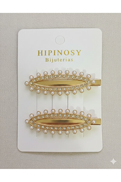 Srctech 2-Pack of Elegant and New Trendy Stone and Pearl Pens with Clasp