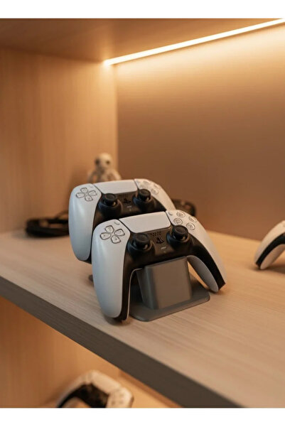 Fırsatkolik Dual Gamepad Holder Anthracite 7X18 cm Gaming Accessory