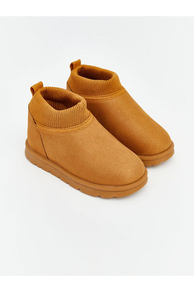 LC Waikiki LCW STEPS Smeđe rebraste čizme za dečake sa detaljima