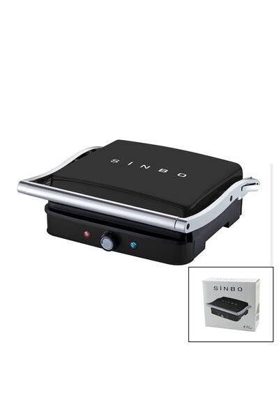 Fırsatkolik Black Grill and Toaster with Adjustable Heat, 180 Degree Openable...