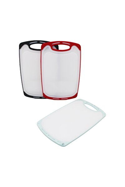 Fırsatkolik 40X24Cm Large Plastic Cutting Board with Anti-Slip Silicone Edge ...