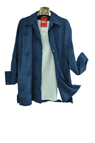 elma abone Plus Size Women's Linen Tank Top Shirt