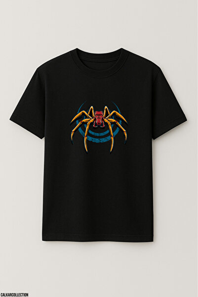 CALKARCOLLECTION Unisex Oversize Toxic Spider Tshirt