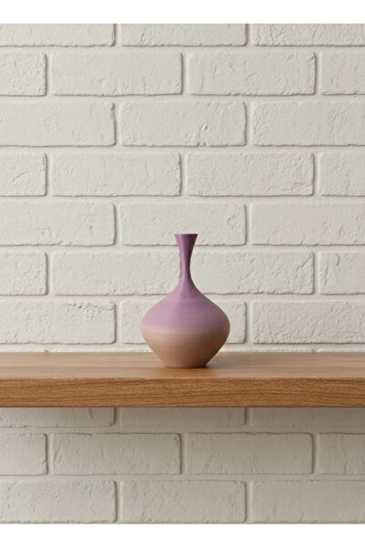 Fırsatkolik Mini Rainbow Decorative Vase 8 cm Color Gradient Modern Design