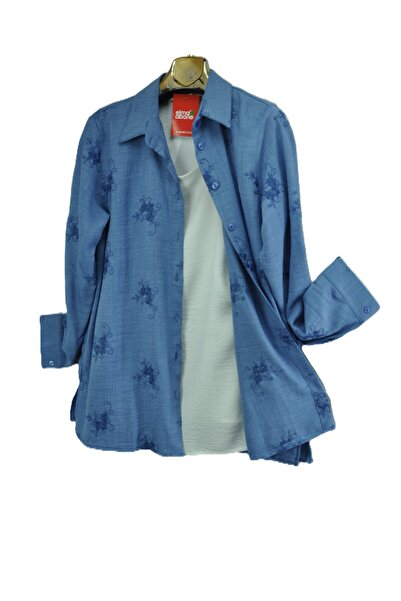 elma abone Plus Size Women's Linen Tank Top Shirt