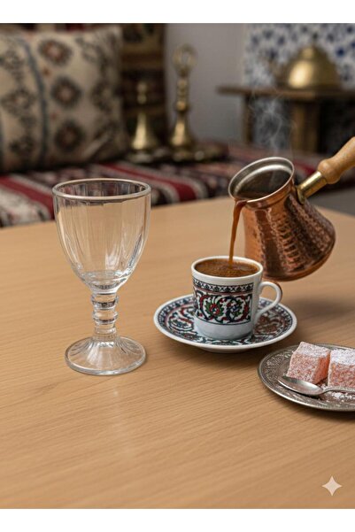 KACASTORE 6'lı Kahve Yanı Bardak Kadeh