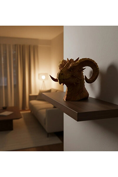 Fırsatkolik Decorative Gold Dragon Statue Collectible Fantastic Design