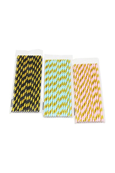 Fırsatkolik 25 Pcs Paper Cocktail Straws (5067)