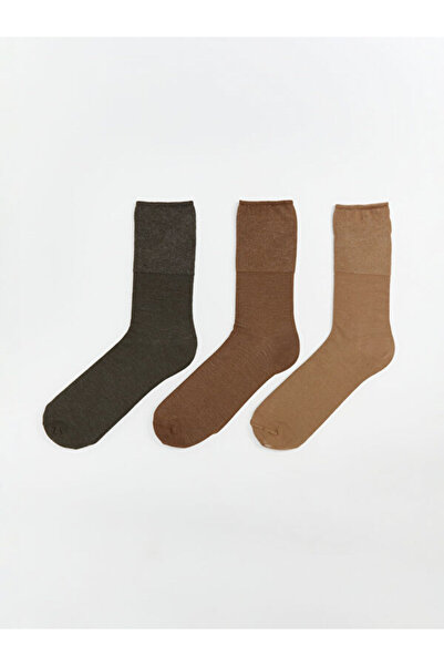 LC Waikiki Rmz Gi̇yi̇m Farkiyla Bamboo Men's Socks 3-Piece Set