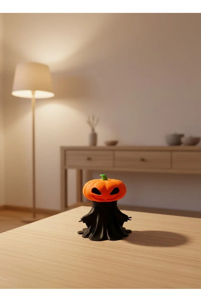 Fırsatkolik Pumpkin Figure 9cm Halloween Decorative Figurine