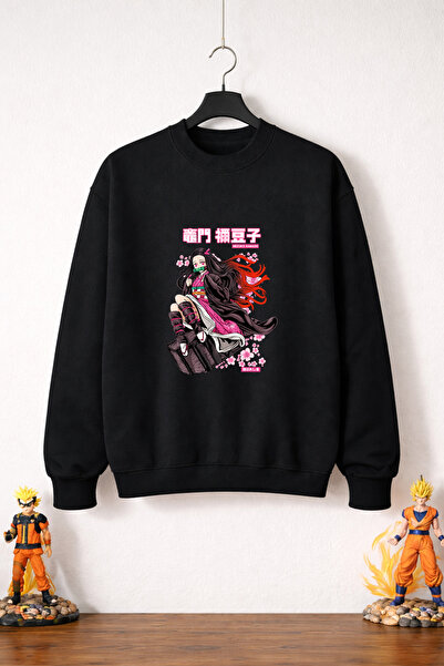 petite pati Demon Slayer Nezuko Sweatshirt (3 Threads 100% Cotton)