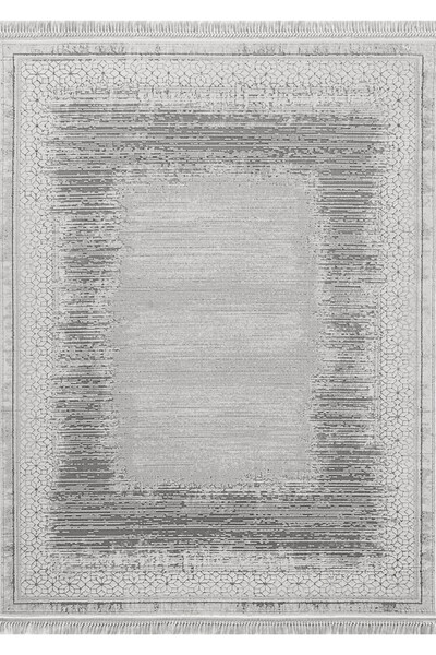 FLORA HALI Avangard Carpet Gray Color Transitioning Antique Model Non-Slip Ba...