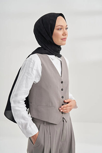 ARMANDA Cotton Monogram Geometric Pattern Shawl 3120 - 01 Black