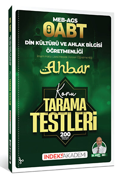 İndeks Akademi 2026 ÖABT MEB-AGS Din Kültürü ve Ahlak Bilgisi Ahbar Konu Tara...