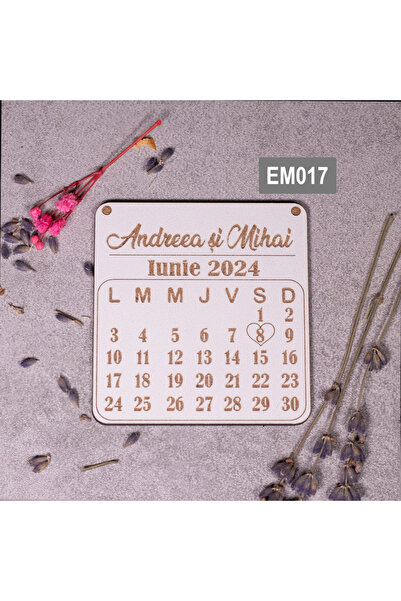 Creators of Crafts Marturie de nunta - Calendar 8x8cm