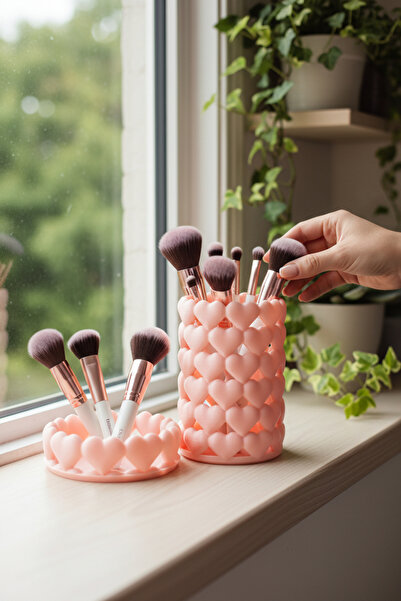 esa gaming Set de două organizatoare de machiaj cu design inimă |   Cutie pen...