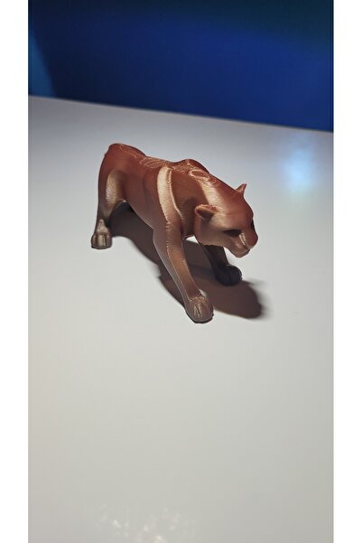 DoBi3D Dekoratif Kaplan Figürü – Renk Geçişli 3D Baskı Kaplan Heykeli – El Ya...