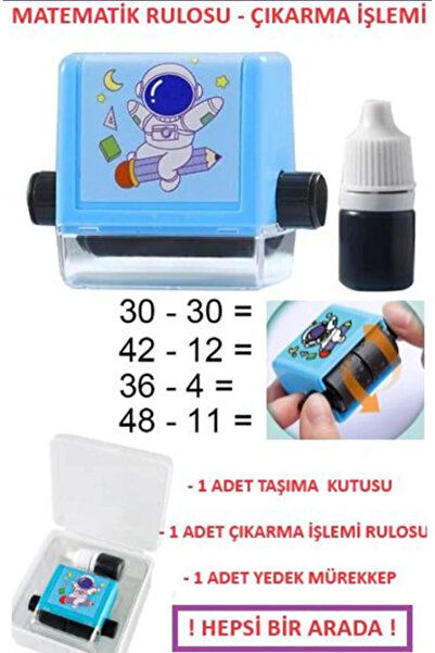 mucit home Matematik İşlem Rulosu Çıkarma İşlemi Alıştırma Eğitici Oyuncak Bö...