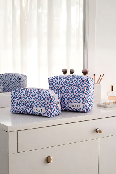 UBOMİ Daisy Makyaj Çantası İkili Set