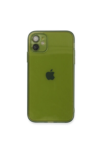 eco port Iphone 12 case fly lens silicone - green