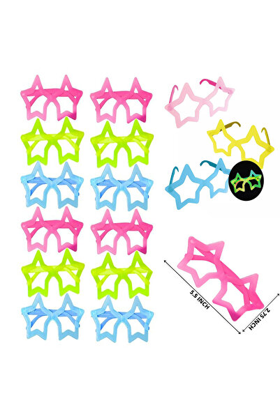 ZERO LAND Drnds Phosphorescent Star Model Glow Party Glasses Glasses That Lig...