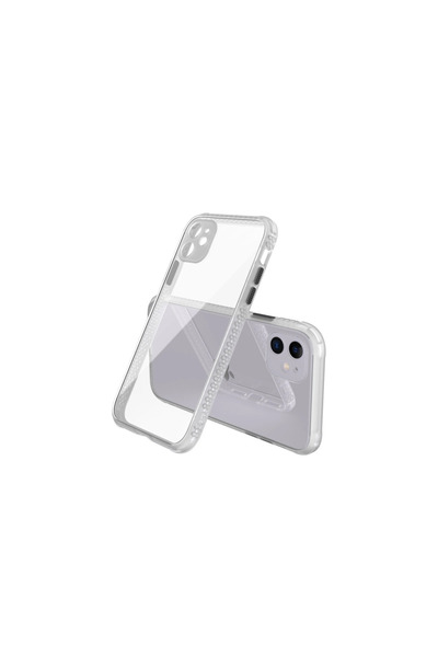 eco port Iphone 12 case miami transparent silicone - transparent