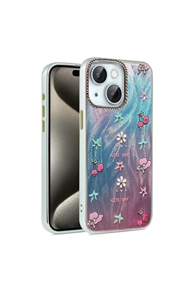 eco port iPhone 14 Case Blade Mirrored Pattern Cover - Pattern 4