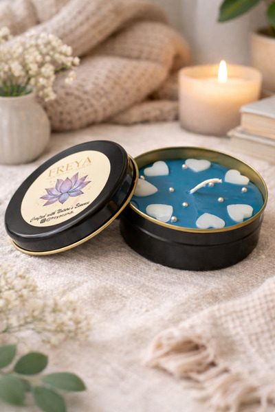 FreyaCandle Mum Mavi Okyanus Kokulu