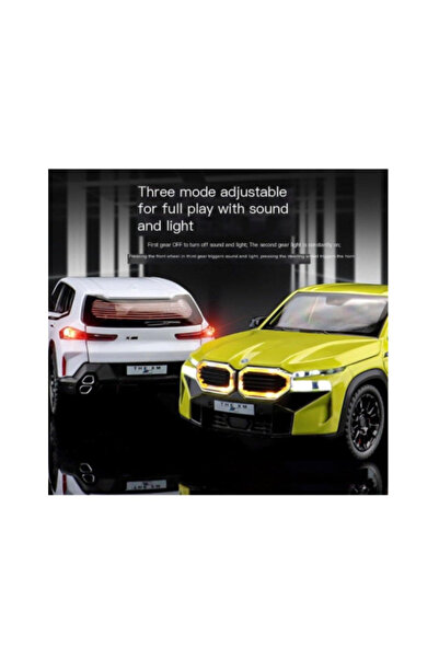 BMW Mașină de jucărie metalică XM – model 1:24 turnat sub presiune cu lumini ...