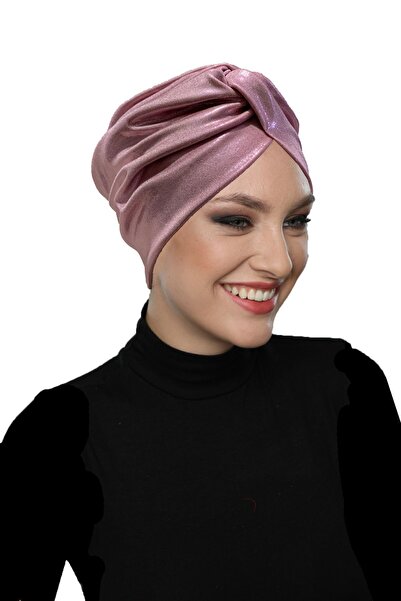 elysianfidan Hooked Shimmer Lined Powder Ready Hijab Hijab Evening Dress Bonnet