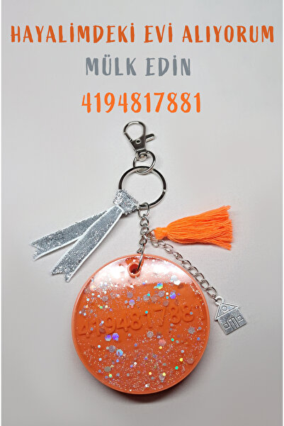 Vegart سلسلة مفاتيح إيف ألديران، مع حلية، مع رقم تسلسلي