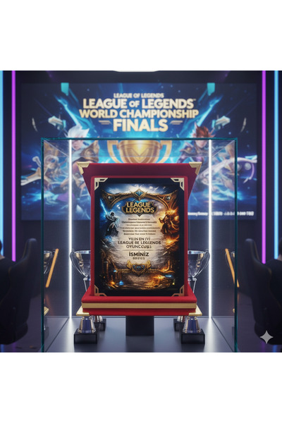 Mugs and love Kişiye özel LEAGUE of LEGENDS baskı başarı plaketi